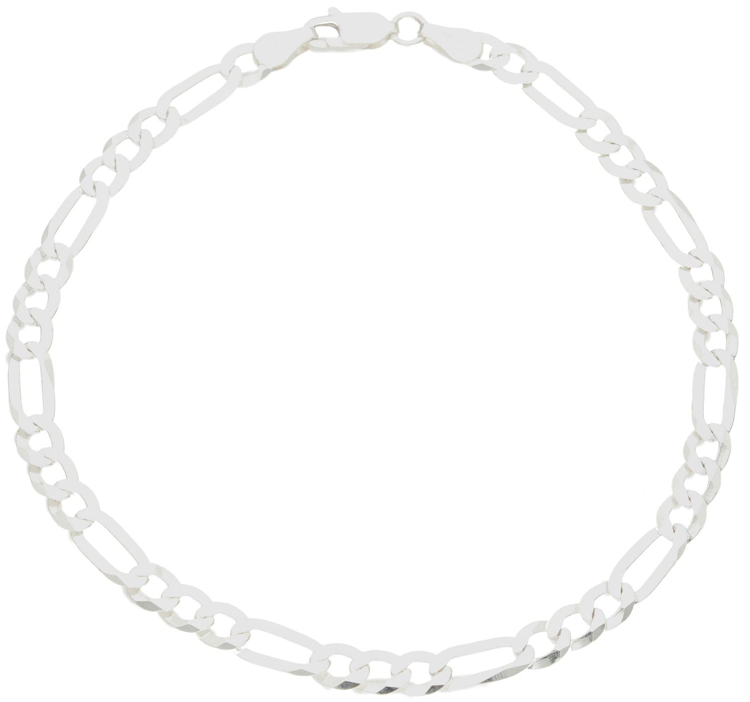 Srebrna bransoletka 925 figaro 4,5 mm DIA-BRA-565165-120-925 4,5mm.jpg